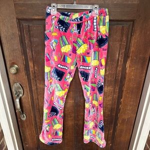 Candy Pink Movies Pj Pants, size 14/16, EUC